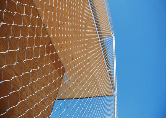 X tenda da malha arquitetónica do metal da fachada o revestimento de aço inoxidável da segurança