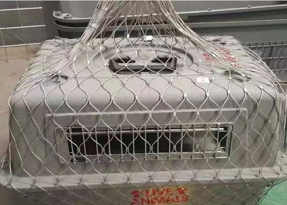 316 Balustrade Cable Mesh aço inoxidável 316 Lâmpadas de inundação de guindastes Redes de protecção contra quedas