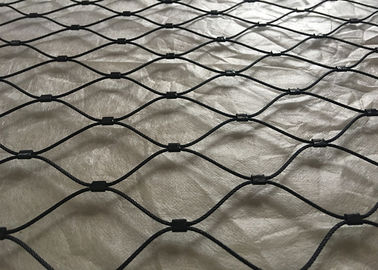 304 / Malha de aço inoxidável da corda do óxido preto de 316 Inox para o cerco animal/balaustrada
