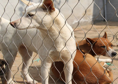 316 malha de aço inoxidável animal material do jardim zoológico da corda de fio do cerco 7x19