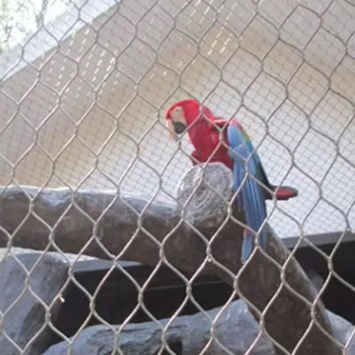 Mão Tecido Flexível de aço inoxidável Zoo Rede de fios de malha de cabo maior buraco