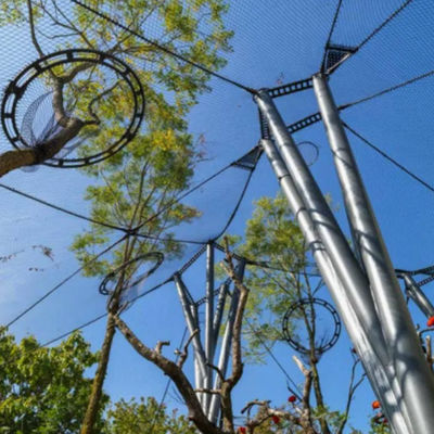 Aço inoxidável fio de corda zoológico animais recinto pássaro aviário ferrule rede