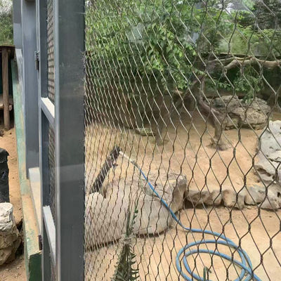 Malha de rede para zoológico e viveiro com cabo de aço inoxidável flexível de 2mm