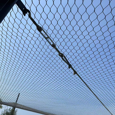 Rede de Aviário de Aço Inoxidável 7x19 - Malha de Proteção Diamante para Recintos de Zoológico