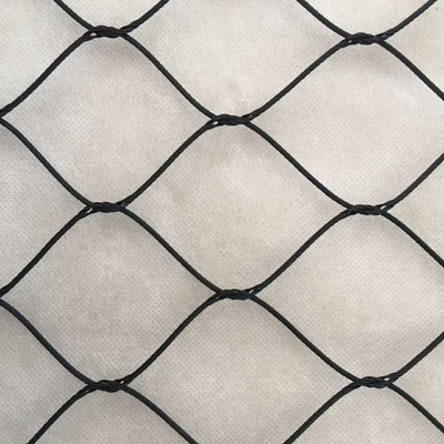 Cerca de jardim tecida com cabo de aço inoxidável 316L com óxido preto