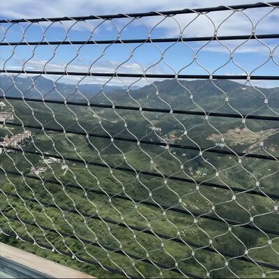 Fácil de instalar rede de segurança de cabo de aço inoxidável para a área cênica da ponte