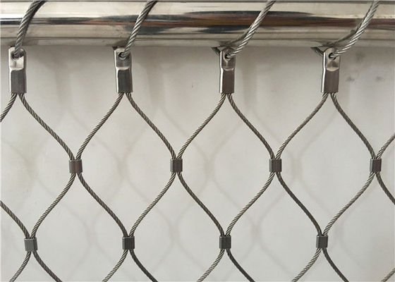 Malha de aço inoxidável da corda de fio de 2mm 60x60mm