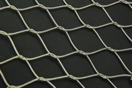 316 de aço inoxidável de grande resistência classificam o cabo flexível Mesh Fence de Inox