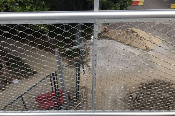Cabo de aço inoxidável flexível anticorrosivo Mesh Netting For Garden da virola do OEM
