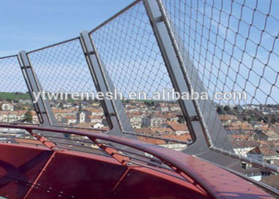 flexível arquitetónico de aço inoxidável de Webnet do Sus 316 do Sus 304 de 4.0mm