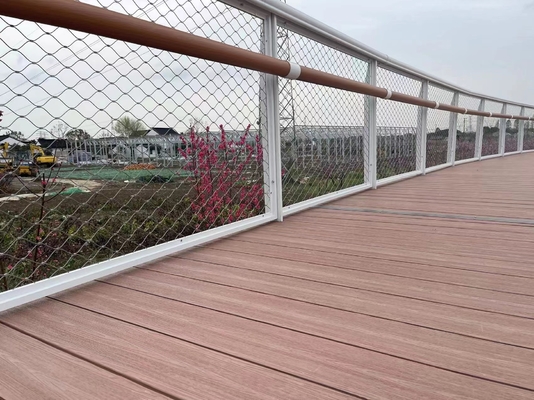 Balaustrada 2,5 mm de arame de aço de malha de 60*60 mm furo