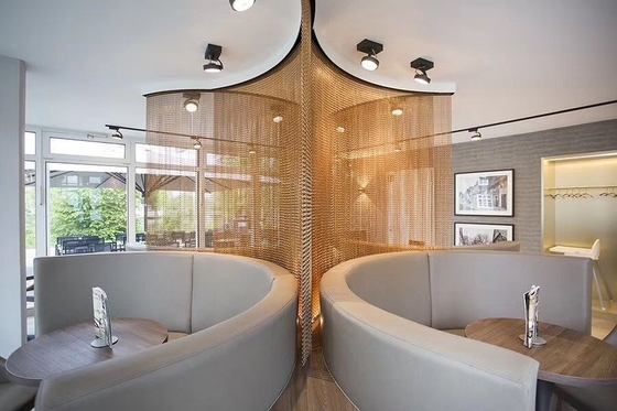 dos restaurantes de alumínio dos hotéis da tela da mosca da porta da corrente de 1.6mm tomadas varejos personalizadas