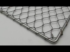 A balaustrada personalizada da altura cabografa o diâmetro de fio da malha 2.0mm