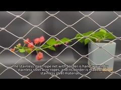 Qual é a aparência de uma malha de cabo de aço inoxidável