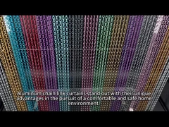 Cortina de cadeias de alumínio