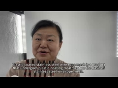 Cerca de malha de cabo de aço inoxidável SS316 tipo nó 1,2 mm a 4,0 mm