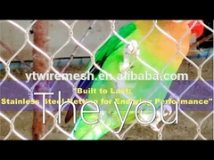 Rede de cabo de aço inoxidável