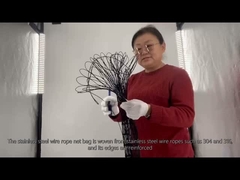 Saco de rede de fios de aço inoxidável