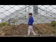 Rede de corda anti-caída para corrimão da ponte