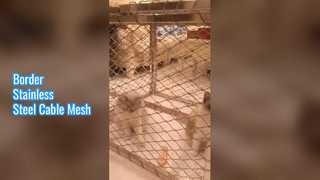 Malha de cabo de aço inoxidável de borda